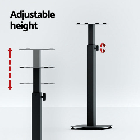 Alpha Speaker Stand 70-117cm Adjustable Height 2pcs Chez Guru
