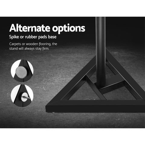 Alpha Speaker Stand 67-120cm Adjustable Height Surround Sound Studio Home 2pcs Chez Guru