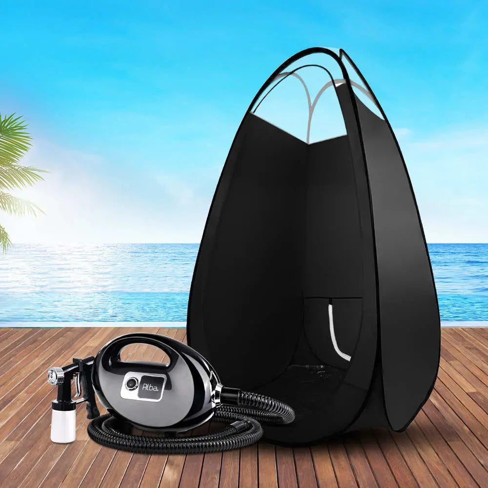 Alba. Spray Tan Machine Spray Gun Spray tent Kit HVLP System Fixed Speed Sunless Chez Guru