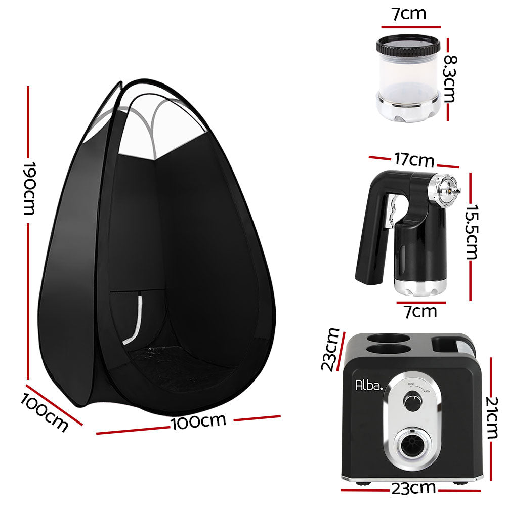 Alba. Spray Tan Machine Tent Sunless Spray Gun HVLP System Professional Chez Guru