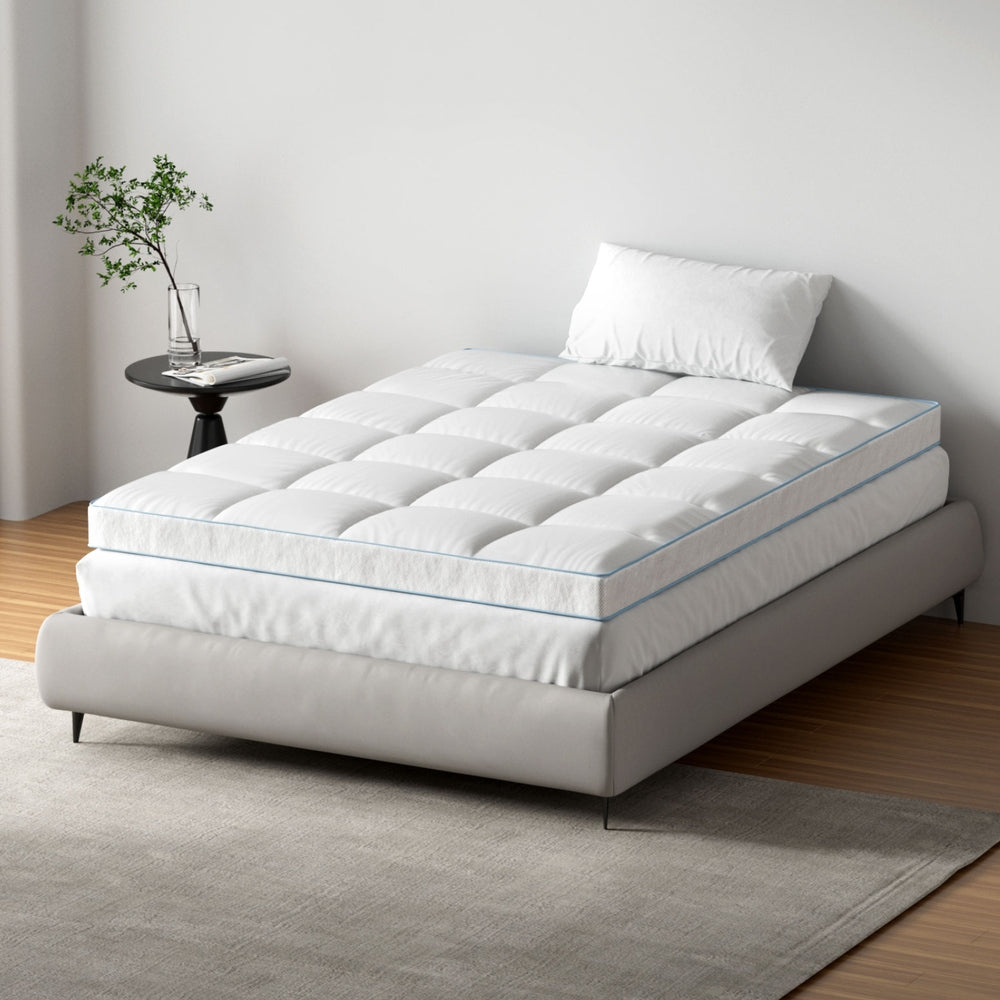 Giselle Bedding Mattress Topper Pillowtop Bamboo 10cm Double Chez Guru