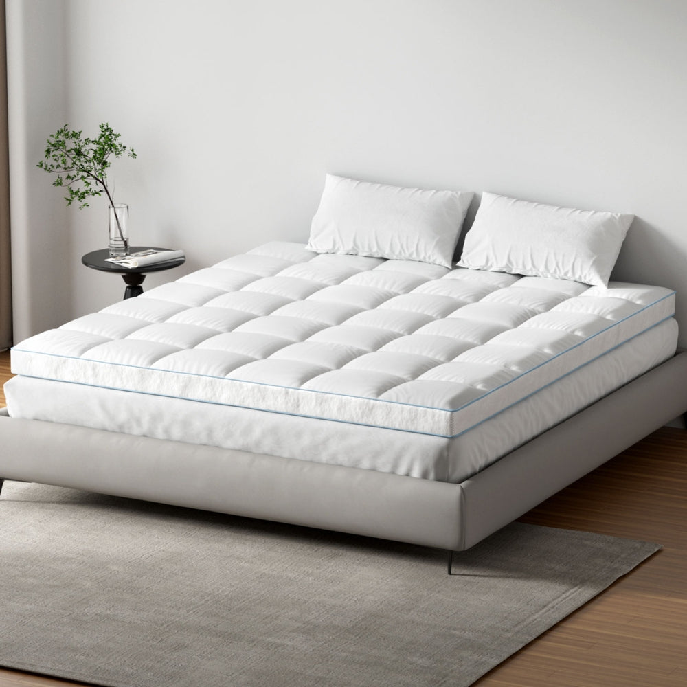 Giselle Bedding Mattress Topper Pillowtop Bamboo 10cm King Chez Guru