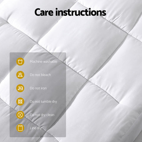 Giselle Bedding Mattress Topper Pillowtop Bamboo Cot Chez Guru