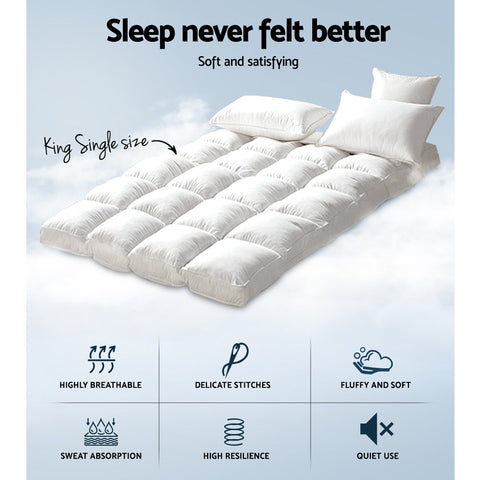 Giselle Bedding Mattress Topper Pillowtop Bamboo King Single Chez Guru