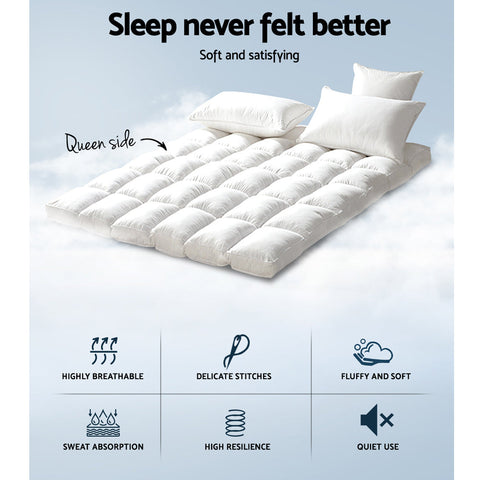 Giselle Bedding Mattress Topper Pillowtop Bamboo Queen Chez Guru