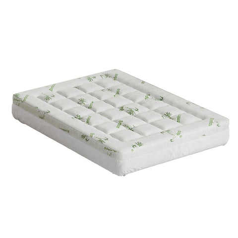 Giselle Bedding Mattress Topper Pillowtop Bamboo 7.5cm Double Chez Guru