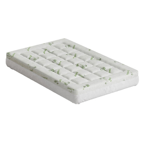 Giselle Bedding Mattress Topper Pillowtop Bamboo 7.5cm King Single Chez Guru