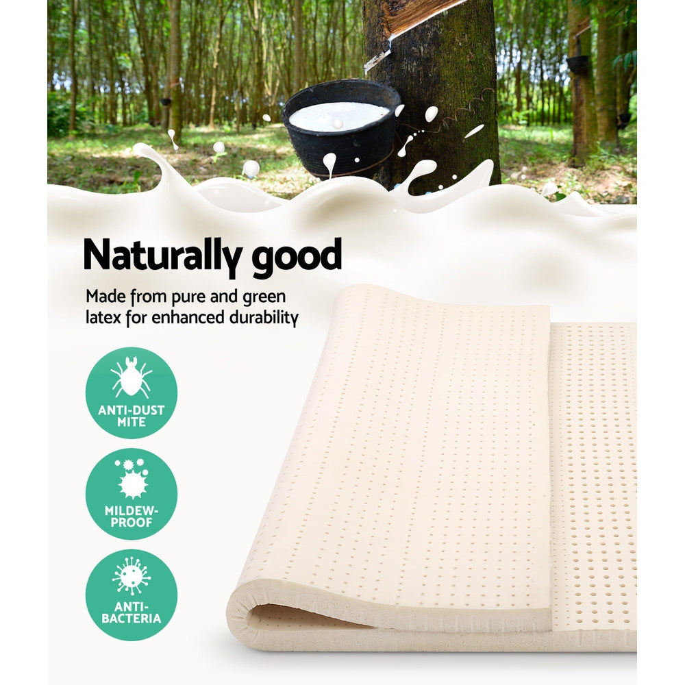 Giselle Bedding Latex Mattress Topper 5cm Double Chez Guru