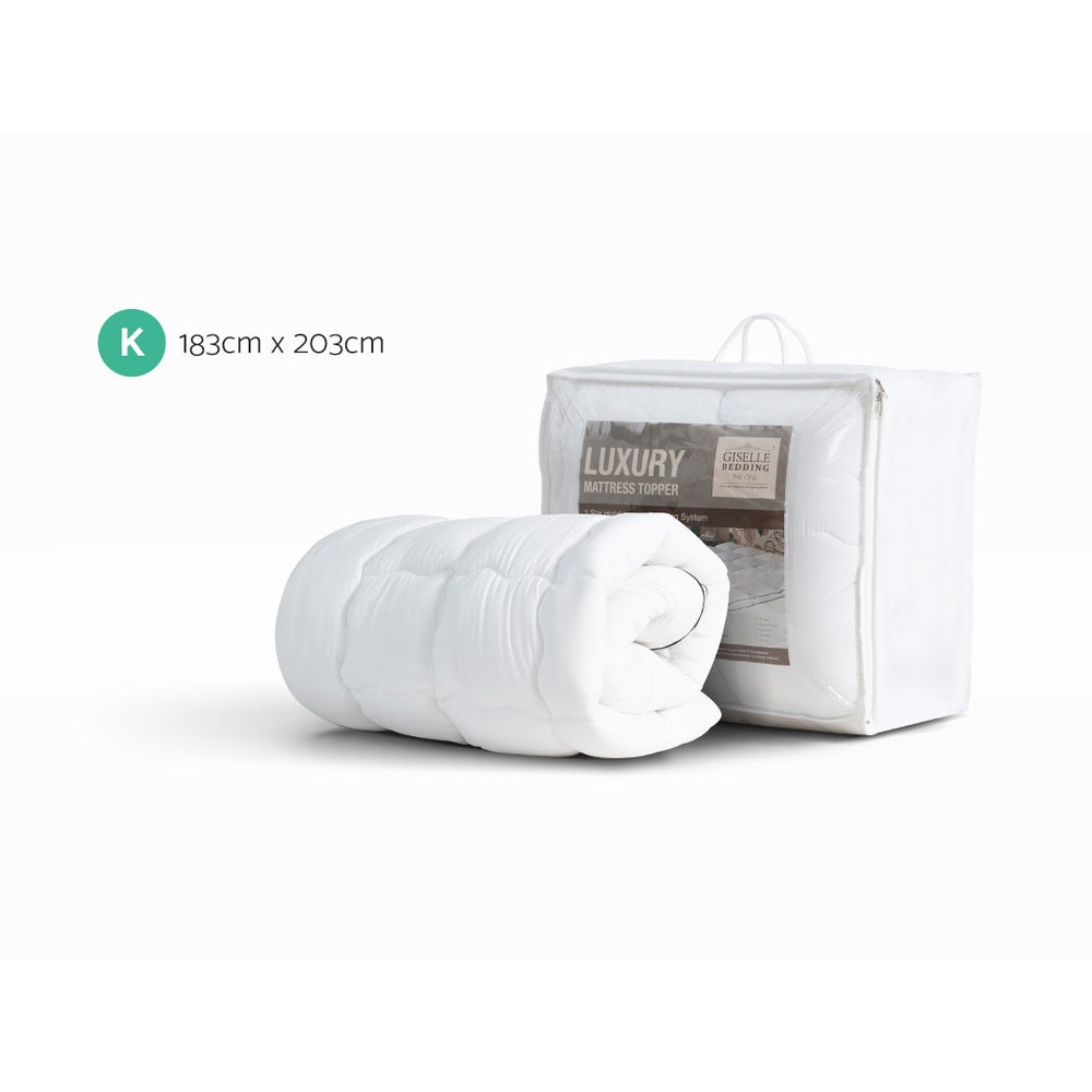 Giselle Bedding Mattress Topper Pillowtop - King Chez Guru