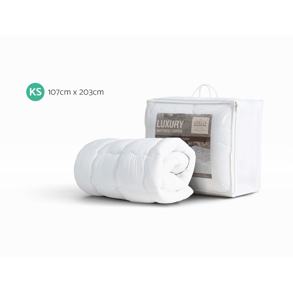 Giselle Bedding Mattress Topper Pillowtop - King Single Chez Guru