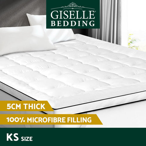 Giselle Bedding Mattress Topper Pillowtop - King Single Chez Guru