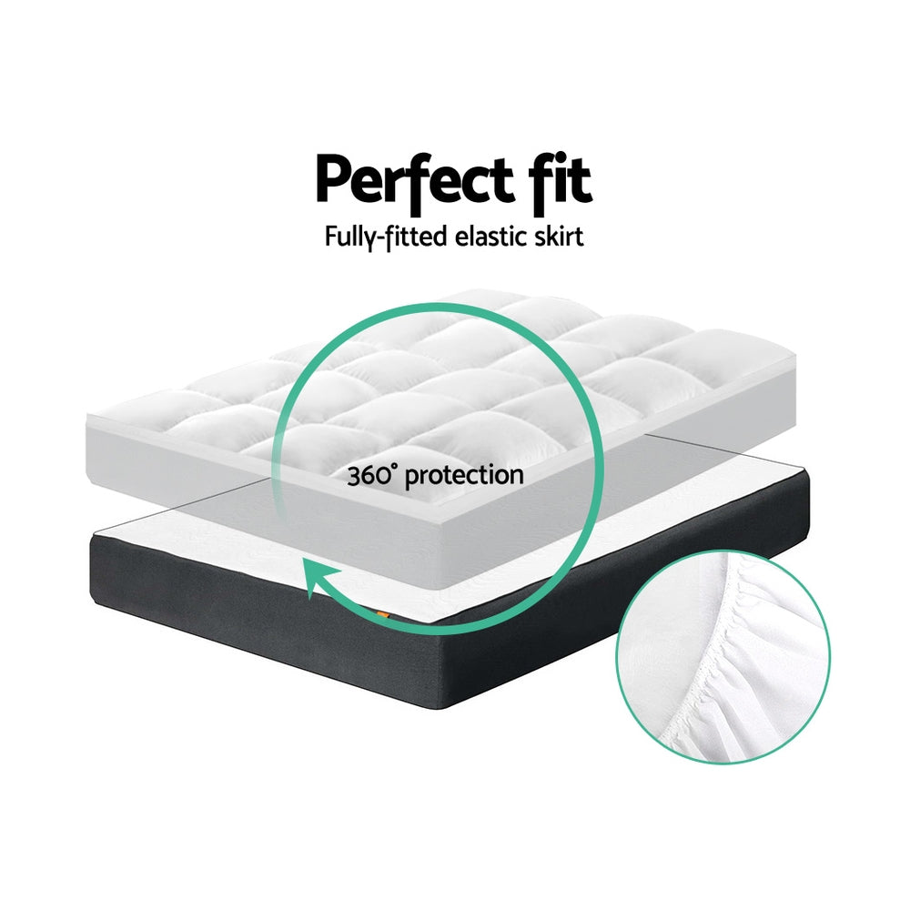 Giselle Bedding Mattress Topper Pillowtop Protector Pad King Single Chez Guru