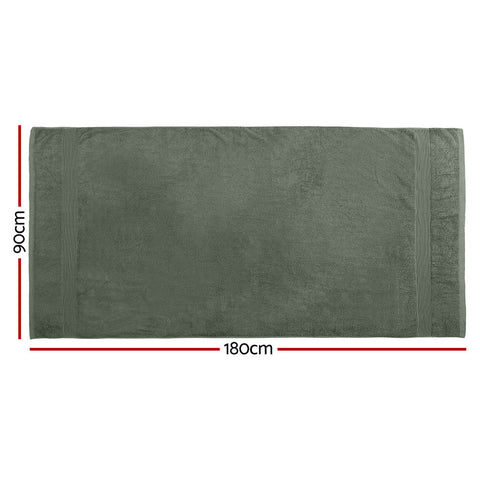 2 Pack Bath Sheets Set Cotton Extra Large Towel Green Chez Guru