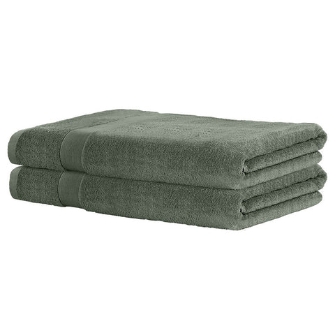 2 Pack Bath Sheets Set Cotton Extra Large Towel Green Chez Guru