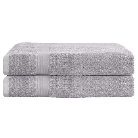 2 Pack Bath Sheets Set Cotton Extra Large Towel Grey Chez Guru
