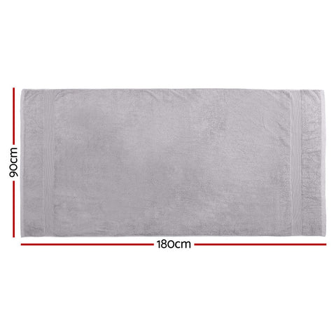 2 Pack Bath Sheets Set Cotton Extra Large Towel Grey Chez Guru
