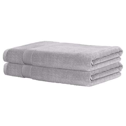 2 Pack Bath Sheets Set Cotton Extra Large Towel Grey Chez Guru