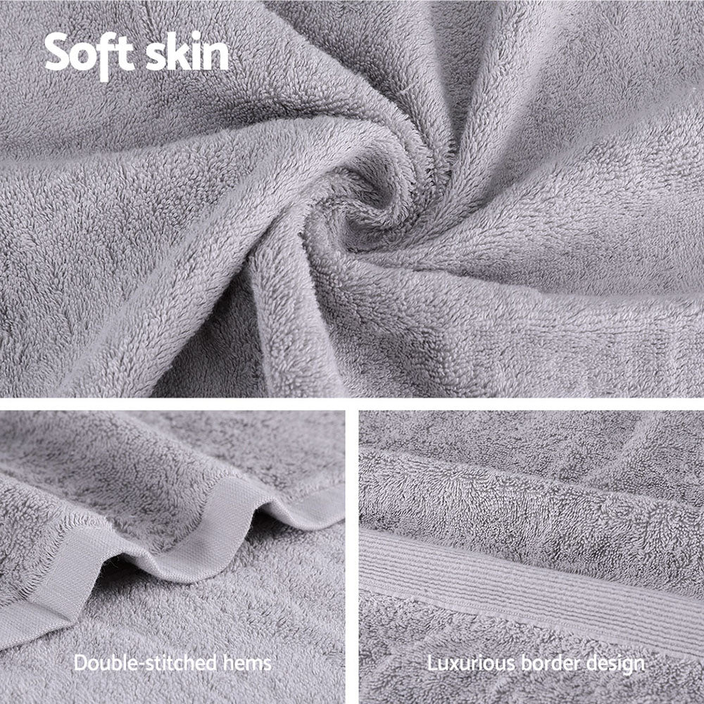2 Pack Bath Sheets Set Cotton Extra Large Towel Grey Chez Guru