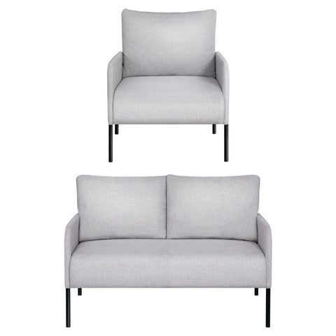 Artiss Armchair 4 Seater Sofa Set Pillow Gery Kane Chez Guru