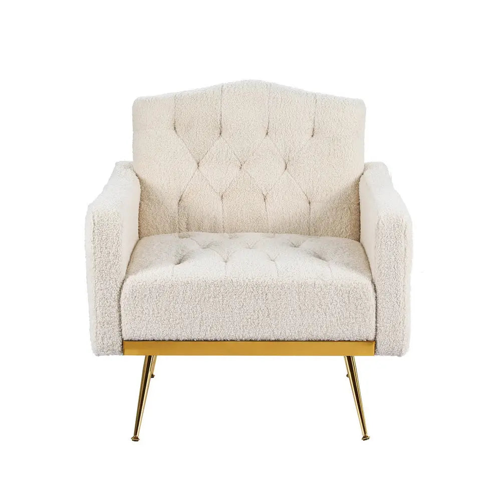 Artiss Armchair Boucle Beige Nicole - Chez Guru