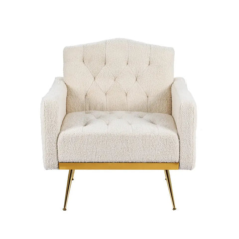 Artiss Armchair Boucle Beige Nicole - Chez Guru
