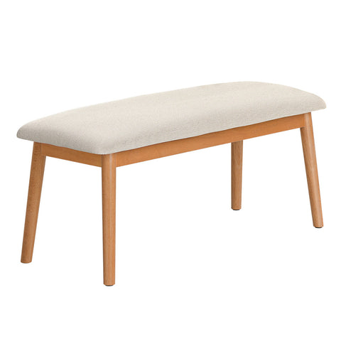 Artiss Dining Bench Upholstery Seat Wooden Chair 106cm Chez Guru
