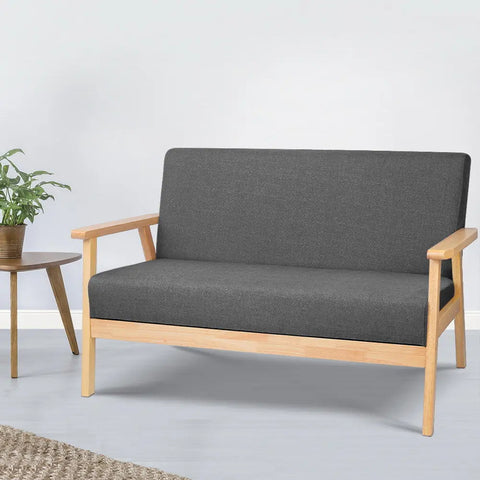 Artiss 2-Seater Sofa Armchair Skane - Chez Guru