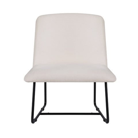 Artiss Accent Chair Armchair Cross Leg Beige Chez Guru