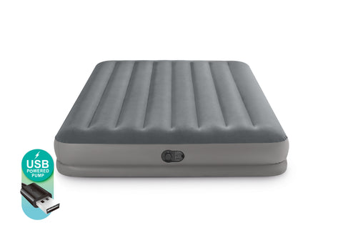 INTEX Queen Dura-Beam® Standard Downy Easy Comfort® Air Mattress 10 w/ Hand Pump 64765