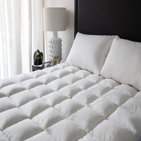 Deluxe 1000 GSM High Loft Fully Fitted Mattress Topper by Renee Taylor King Chez Guru