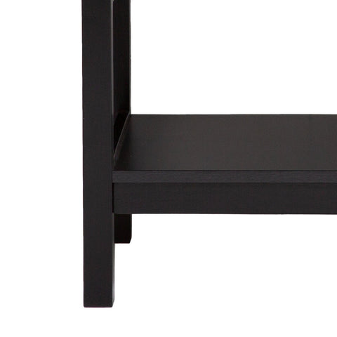 Casa Decor Tulum Rattan Bedside Table Drawers Table Nightstand Cabinet Black Chez Guru