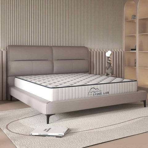 Spine-Lab Mattress 5 Zone 21cm Medium Firm Foam Bonnell Spring - King Single - White Chez Guru