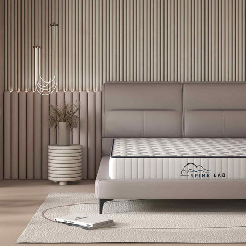 Spine-Lab Mattress 5 Zone 21cm Medium Firm Foam Bonnell Spring - King Single - White Chez Guru