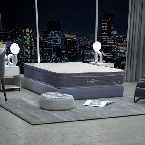 Grandeur Single Mattress Latex Foam 7 Zone Pocket Spring Chez Guru