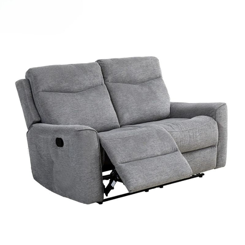 Fabric Motion Recliner Sofa Set Cosmic Light Gray Manual 3+2 Seater Chez Guru