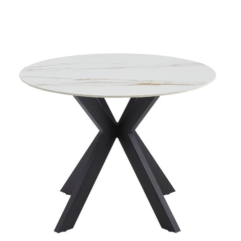 Tracey Round Marble Stone Dining Table Chez Guru