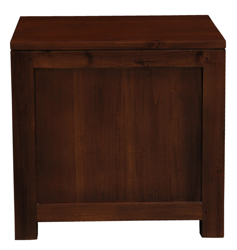 Amsterdam Solid Mahogany Timber 1 Drawer Bedside Table (Mahogany) Chez Guru