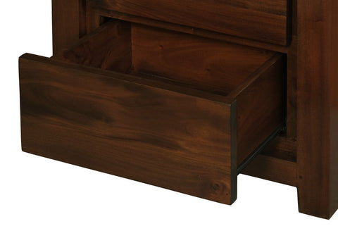 Amsterdam 2 Drawer Bedside Table (Mahogany) Chez Guru