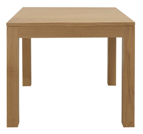Amsterdam Solid Mindi Timber Dining Table 90 x 90 cm (Natural) Chez Guru