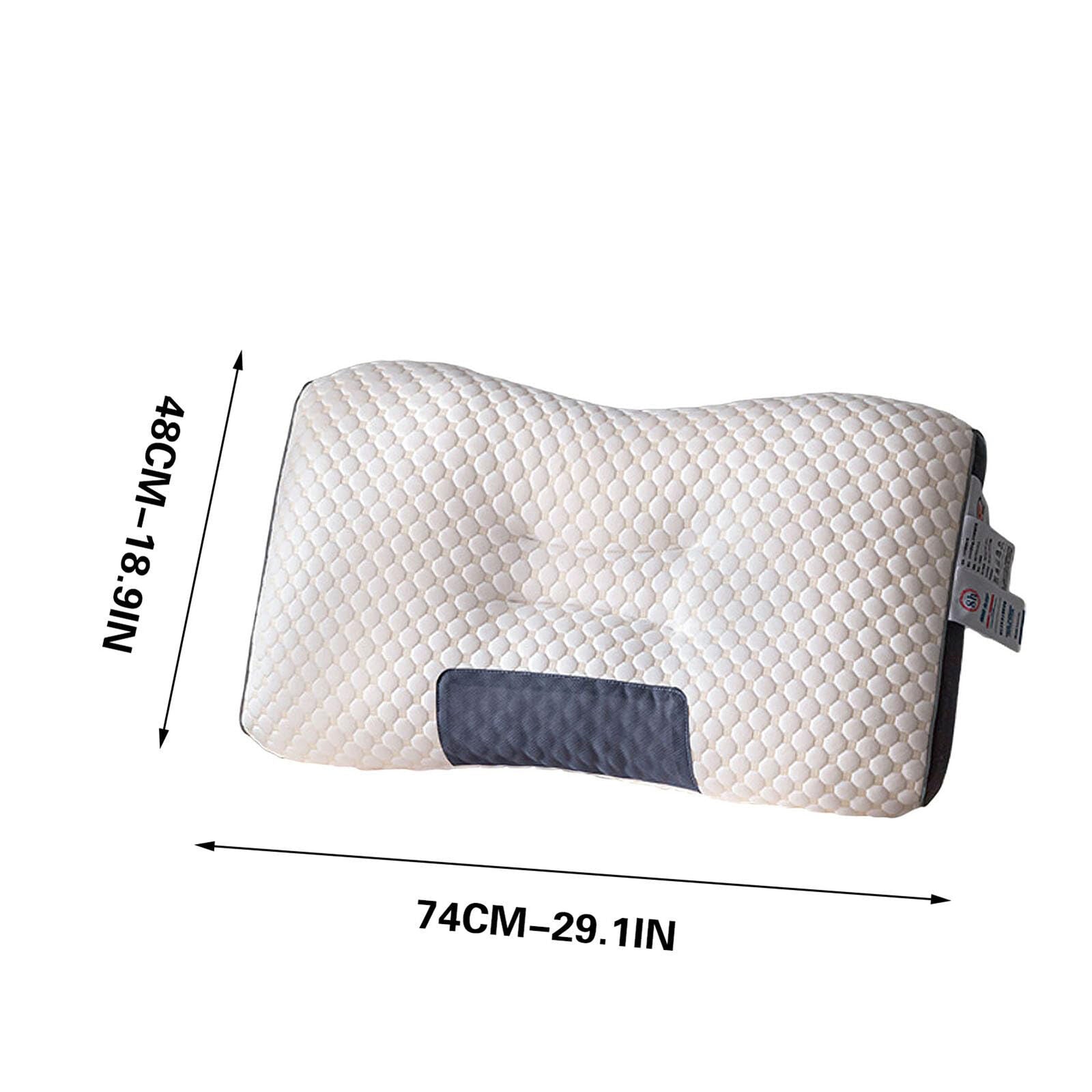 2 pcs Pain Relief Ergonomic Pillow Adjustable Contour Orthopedic Cervical Bed Pillow Chez Guru