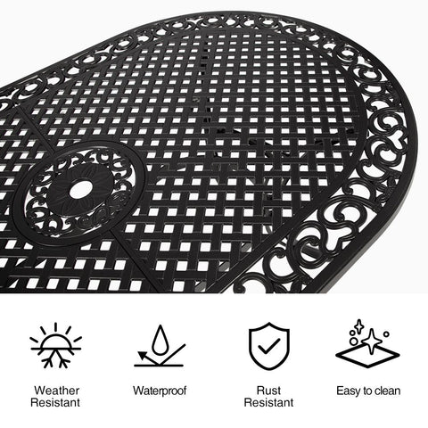 Fiji oval dining table Chez Guru