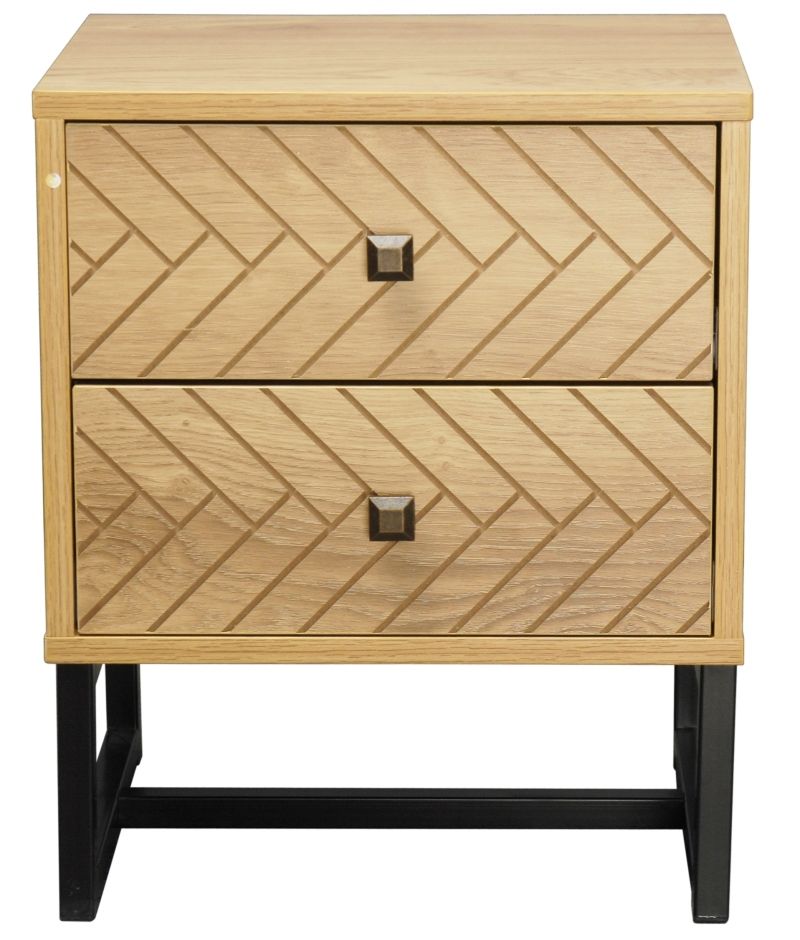Malaga 2 Drawer Bedside Table Chez Guru