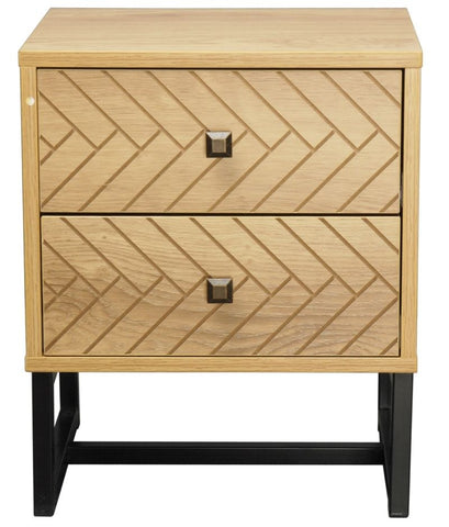 Malaga 2 Drawer Bedside Table Chez Guru