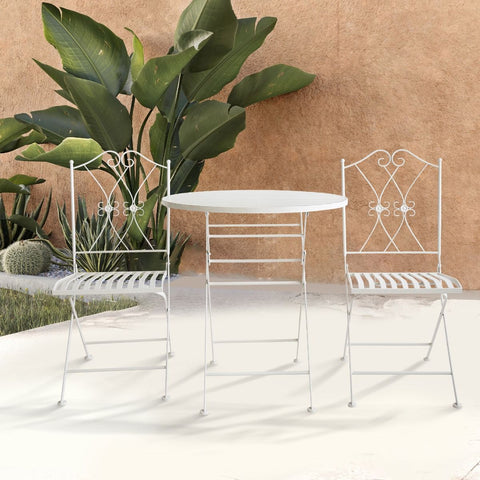 Oliveira Outdoor Dining Set White