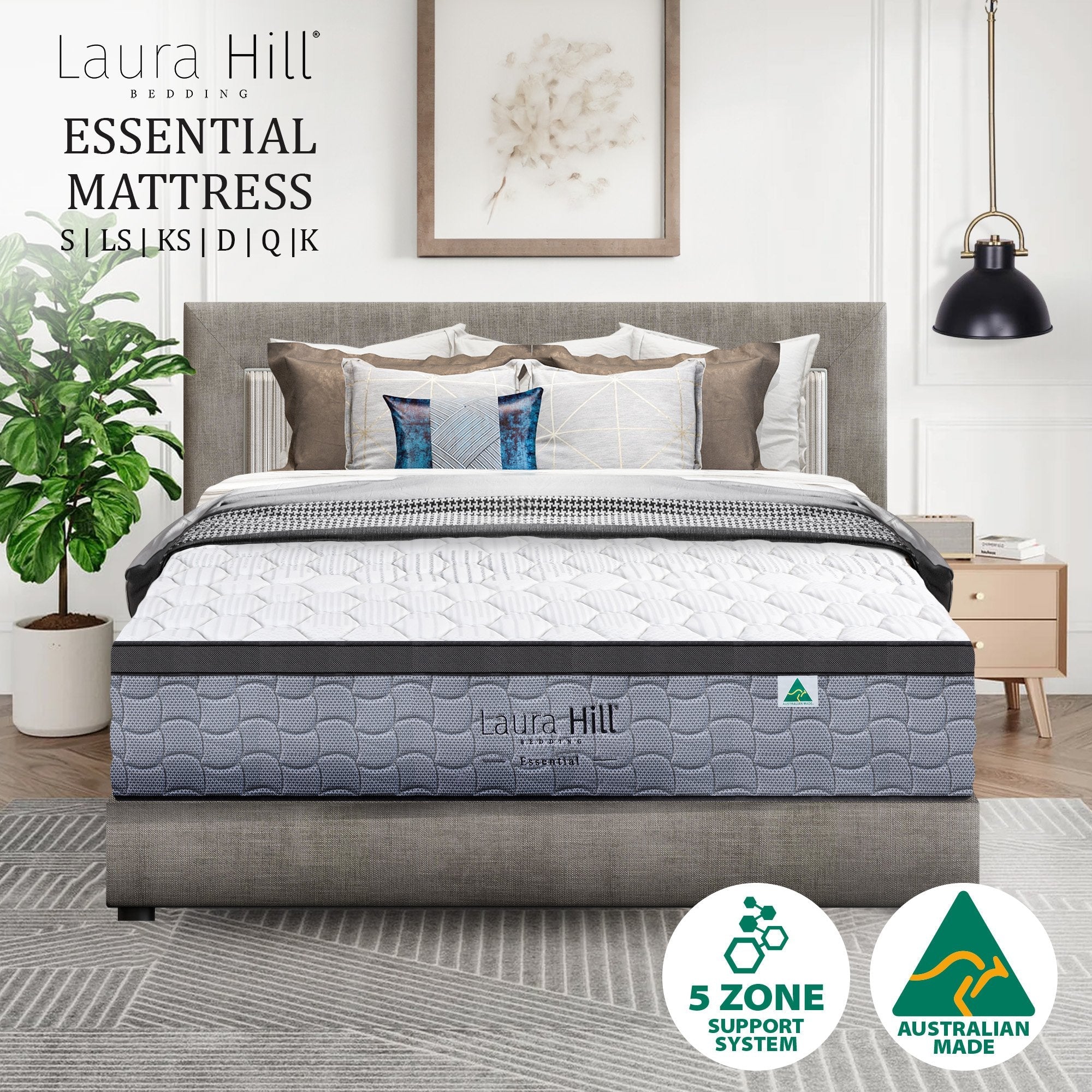 Laura Hill Essential Australian Made Double Premium Mattress Chez Guru