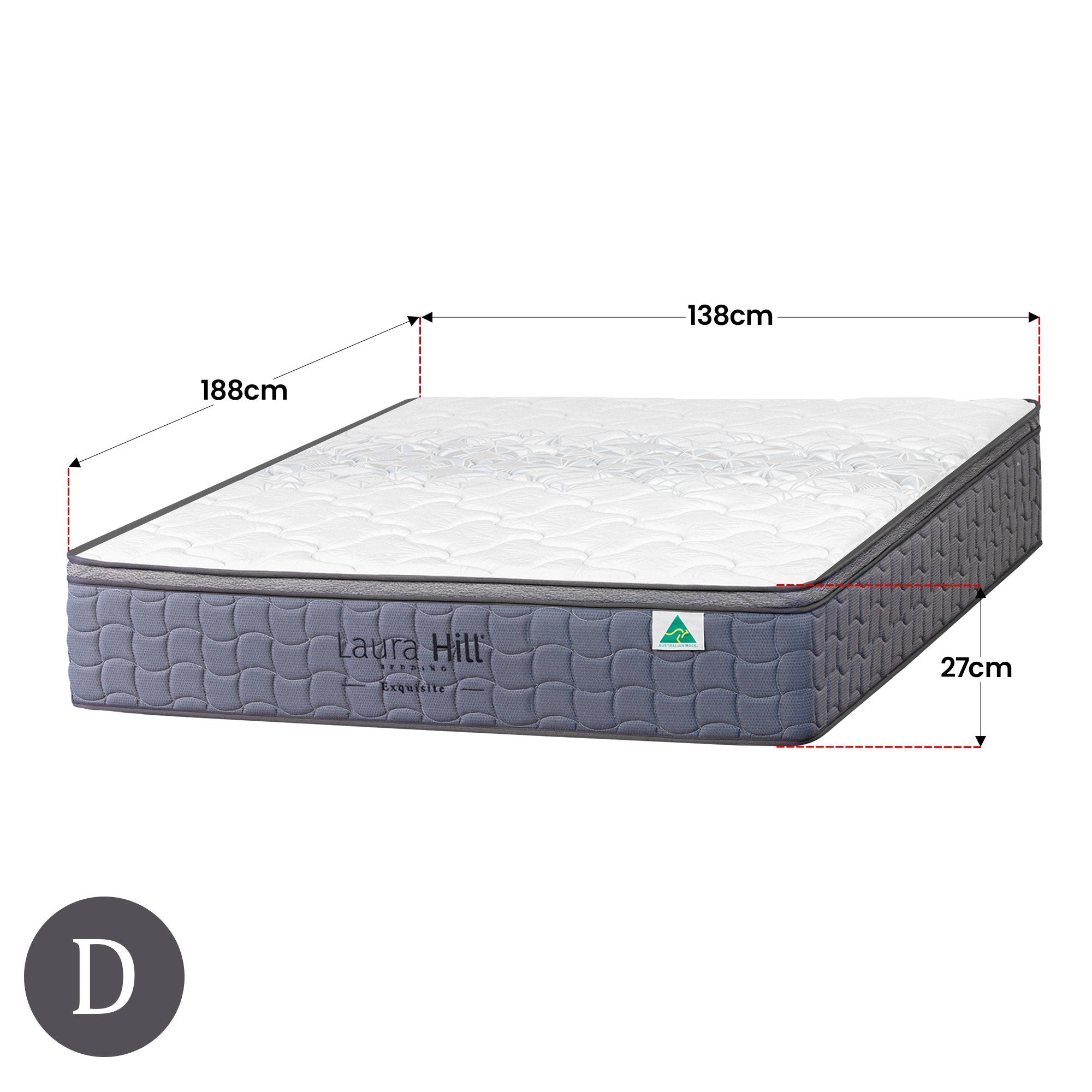 Laura Hill Exquisite Australian Made Double Premium Mattress Chez Guru