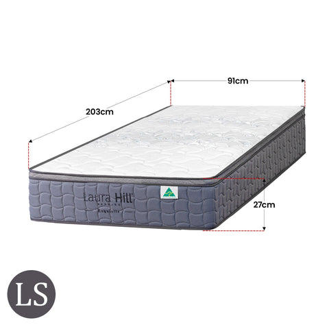 Laura Hill Exquisite Australian Made Long Single Premium Mattress Chez Guru