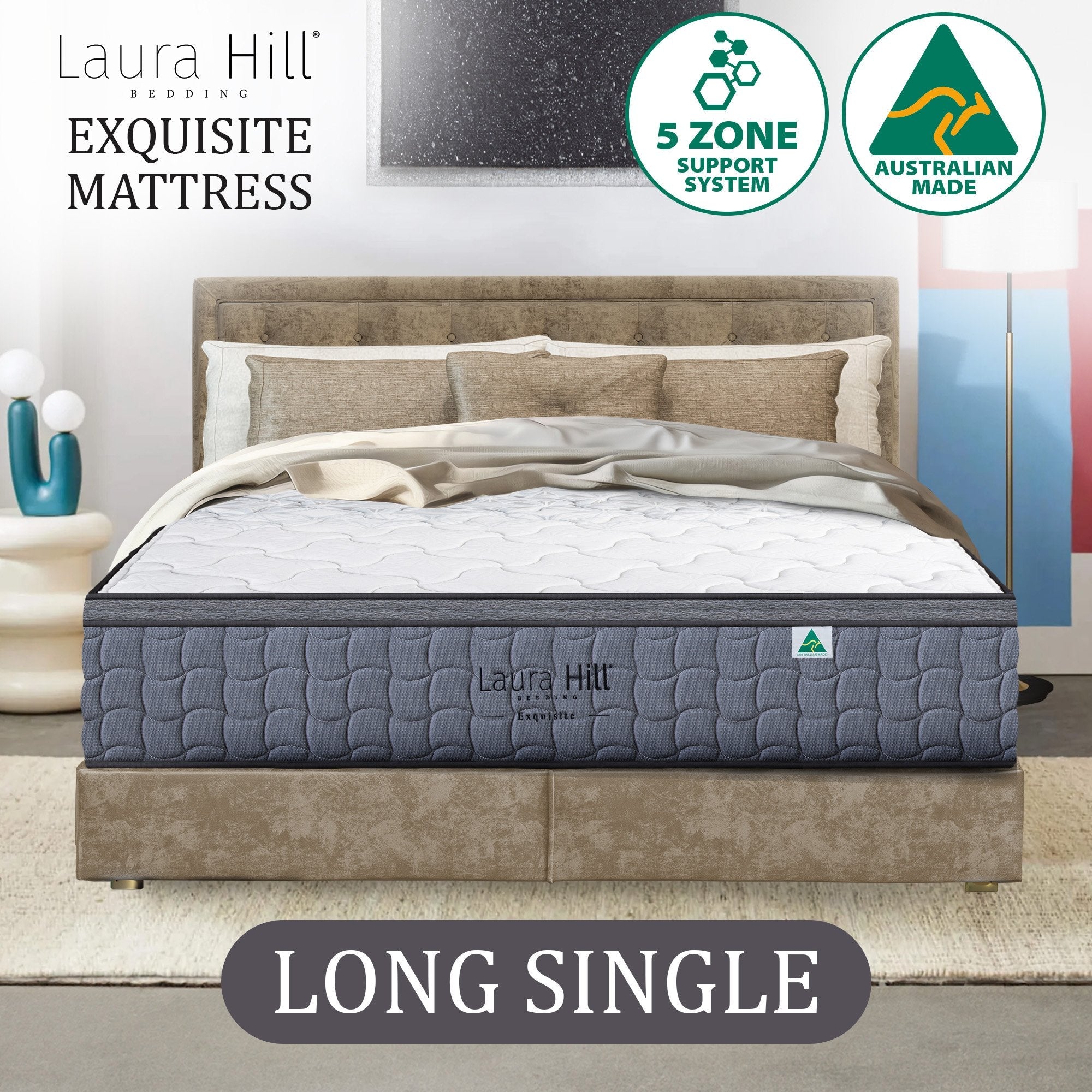 Laura Hill Exquisite Australian Made Long Single Premium Mattress Chez Guru