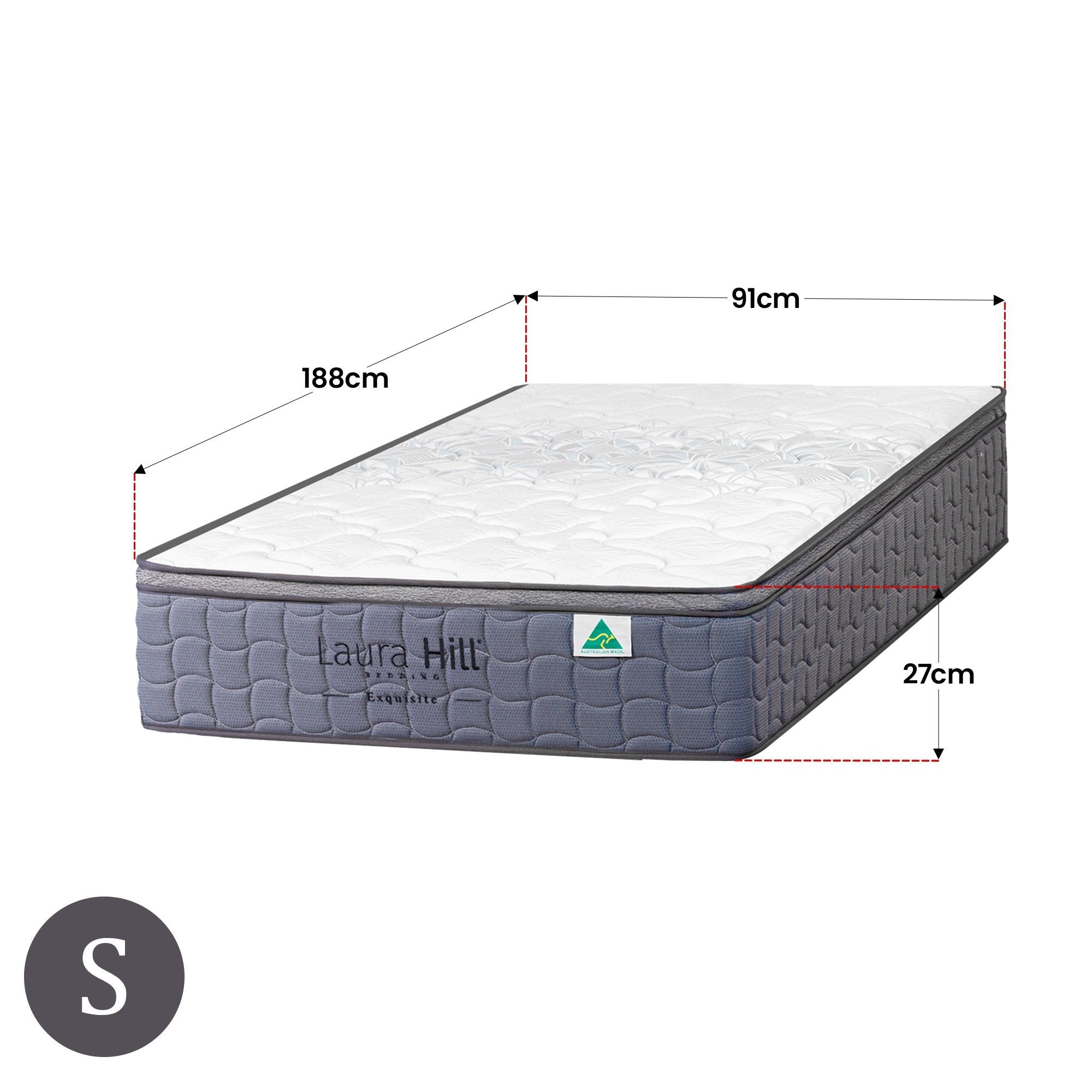 Laura Hill Exquisite Australian Made Single Premium Mattress Chez Guru
