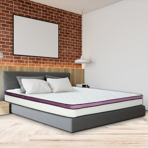 Laura Hill King Mattress Visco Cool Gel Infused Memory Foam Euro Top Pocket Spring 30cm Chez Guru